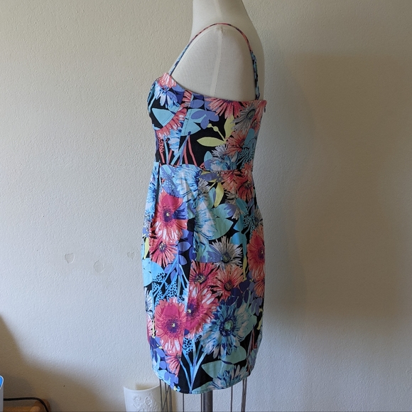 Colorful Floral Dress - Picture 2 of 8